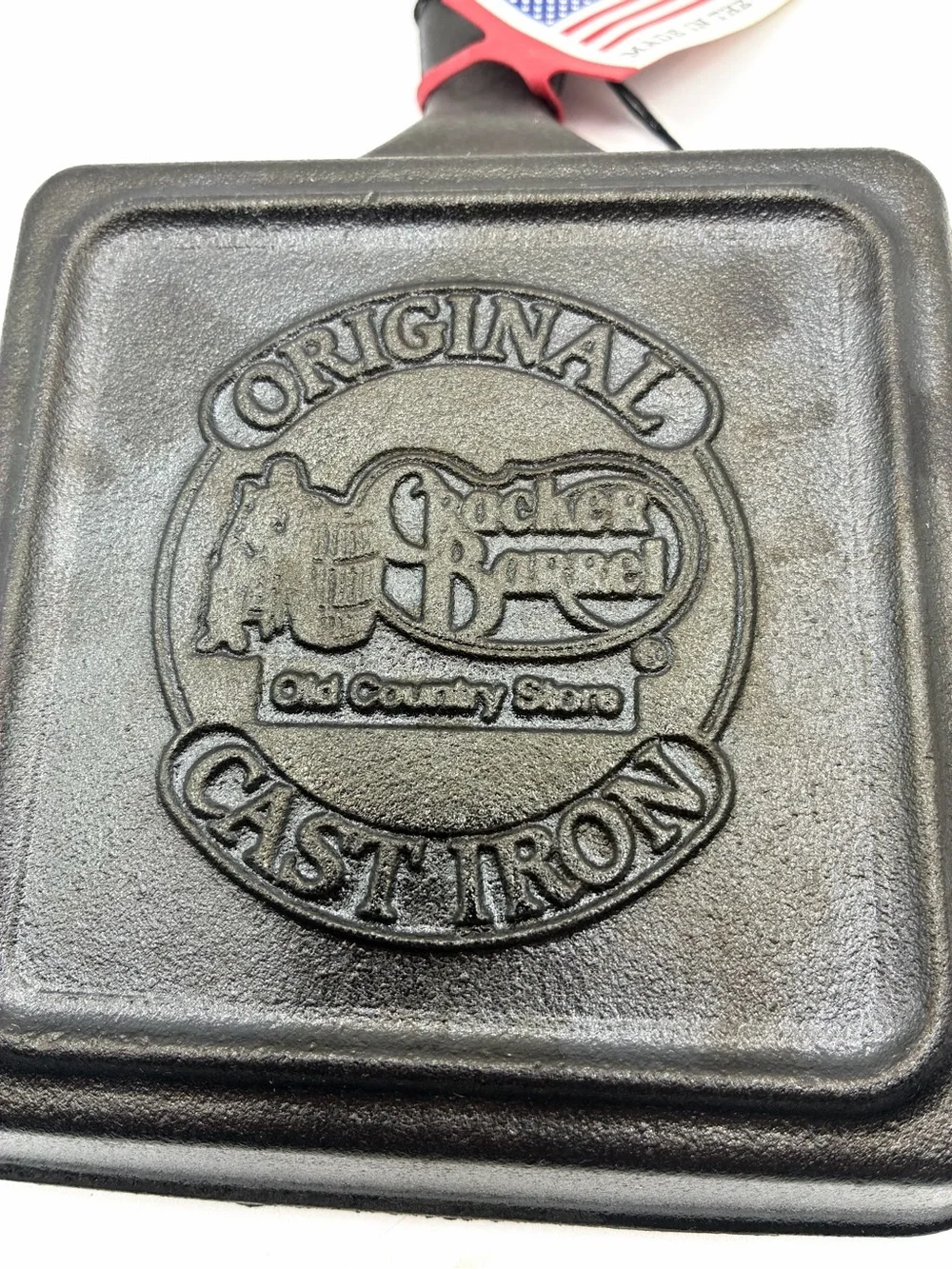 Cracker Barrel Mini Cast Iron Square Skillet 5.5” Pan New Made USA
